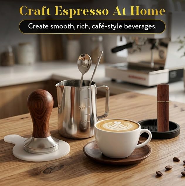 Premium 8-in-1 Coffee Tamper Set, 51mm: image 4